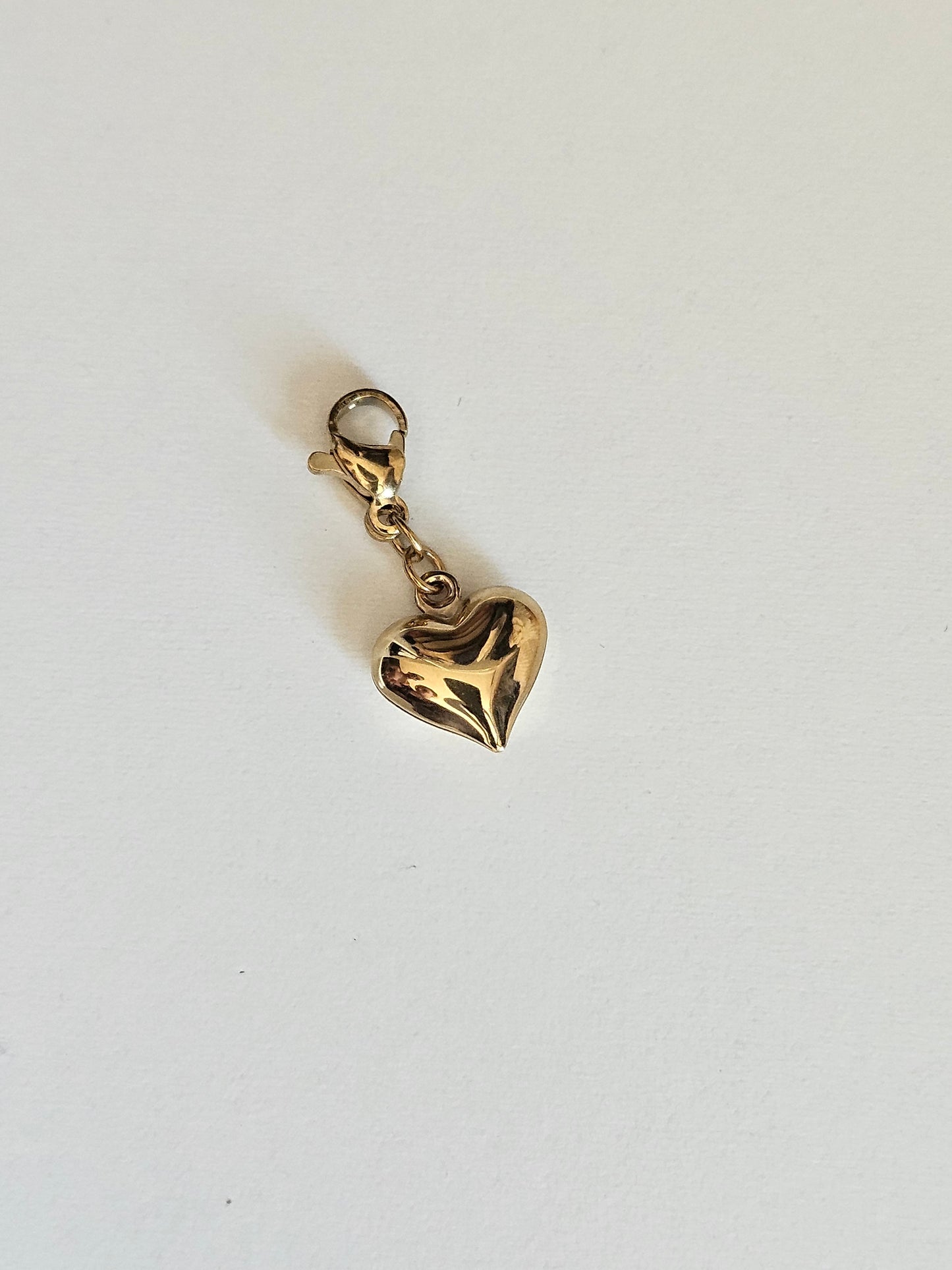 Charms coeur doré