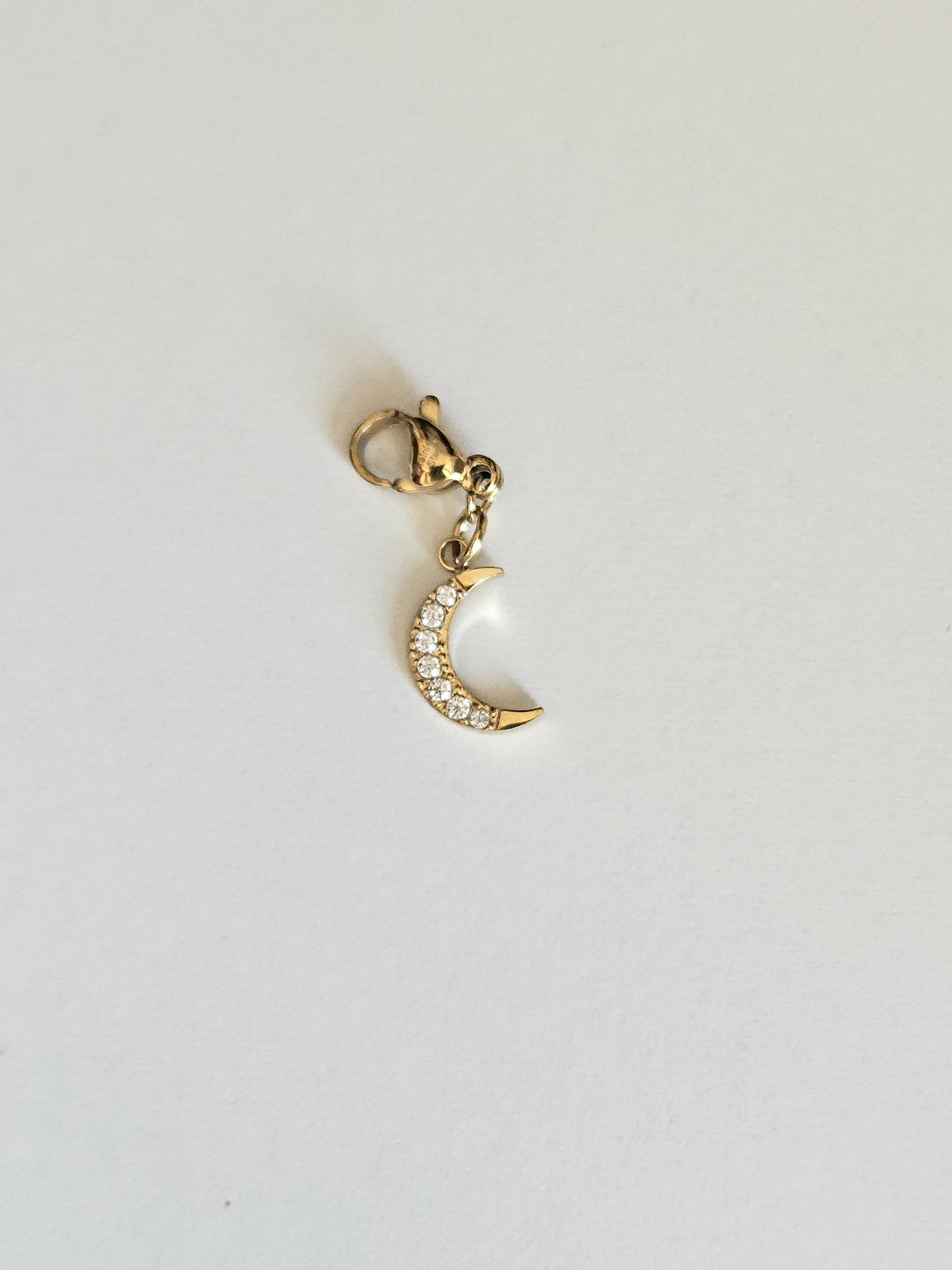 Charms lune strass