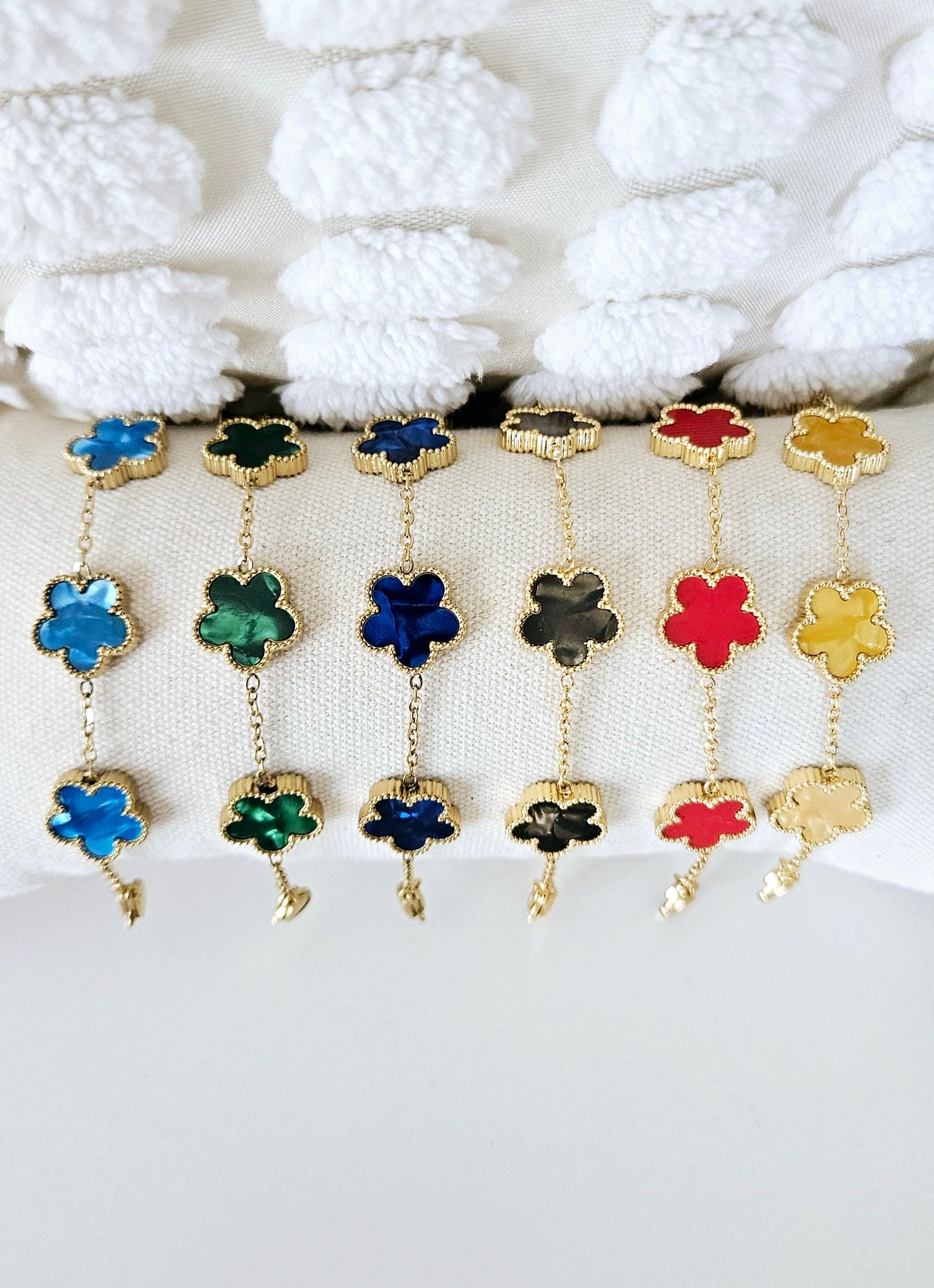 Bracelet Trèfle Élégance Florale