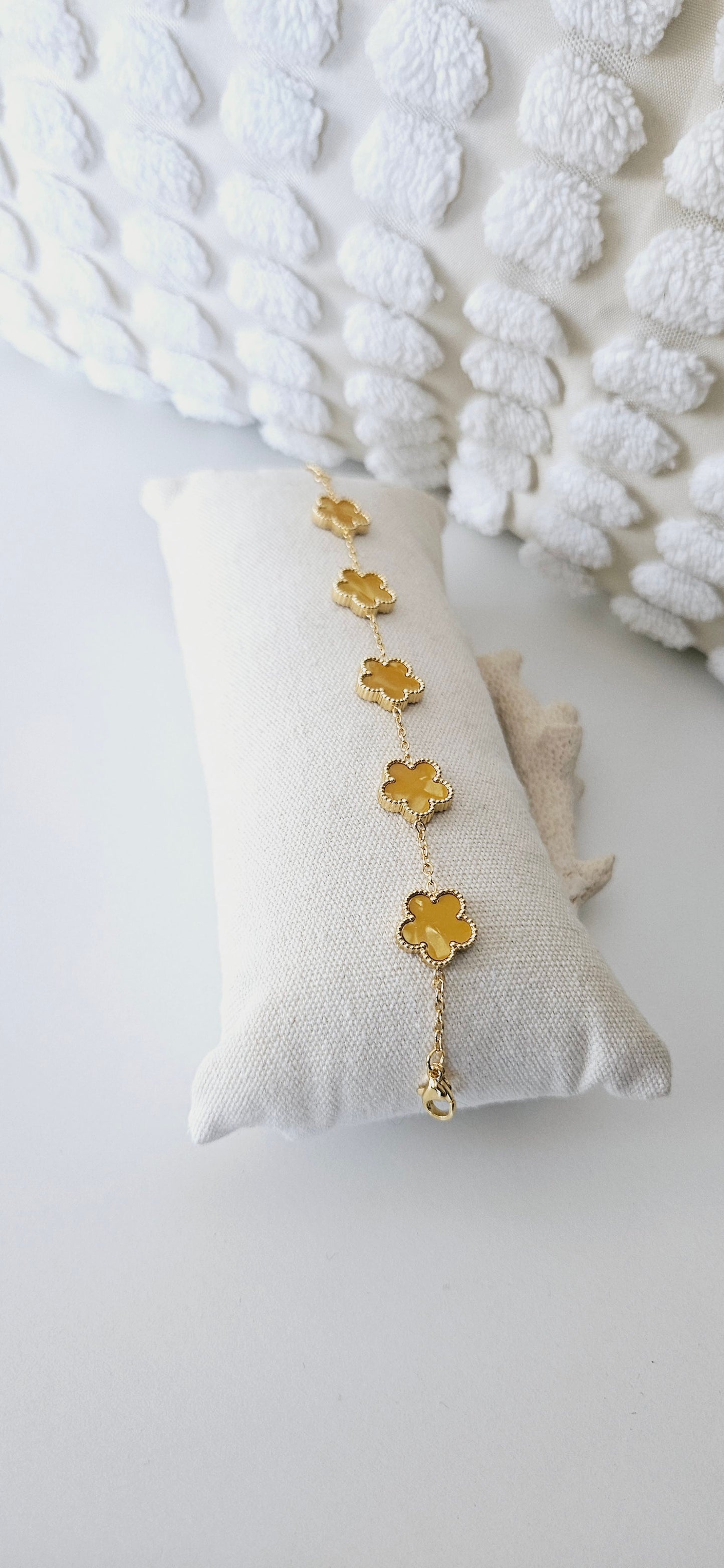 Bracelet Trèfle Élégance Florale