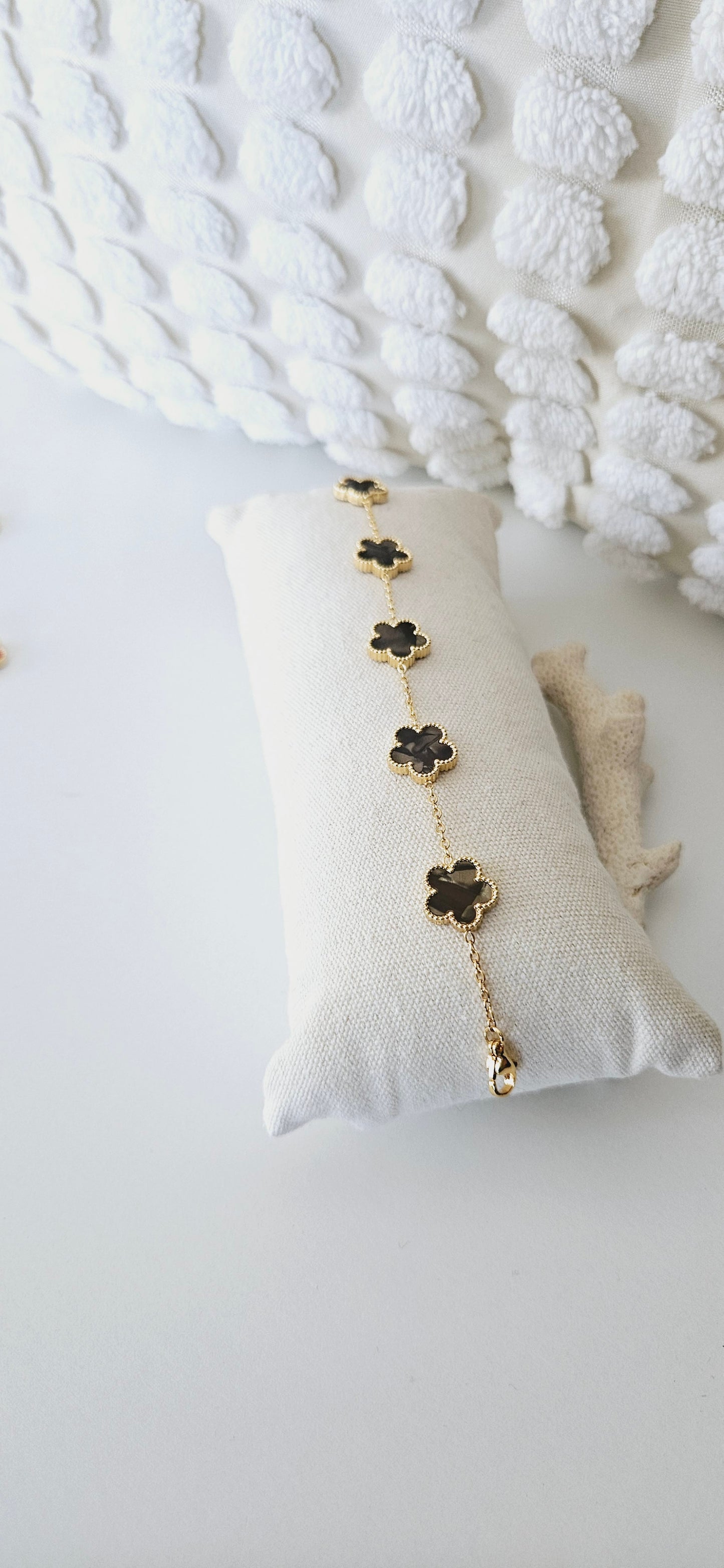 Bracelet Trèfle Élégance Florale