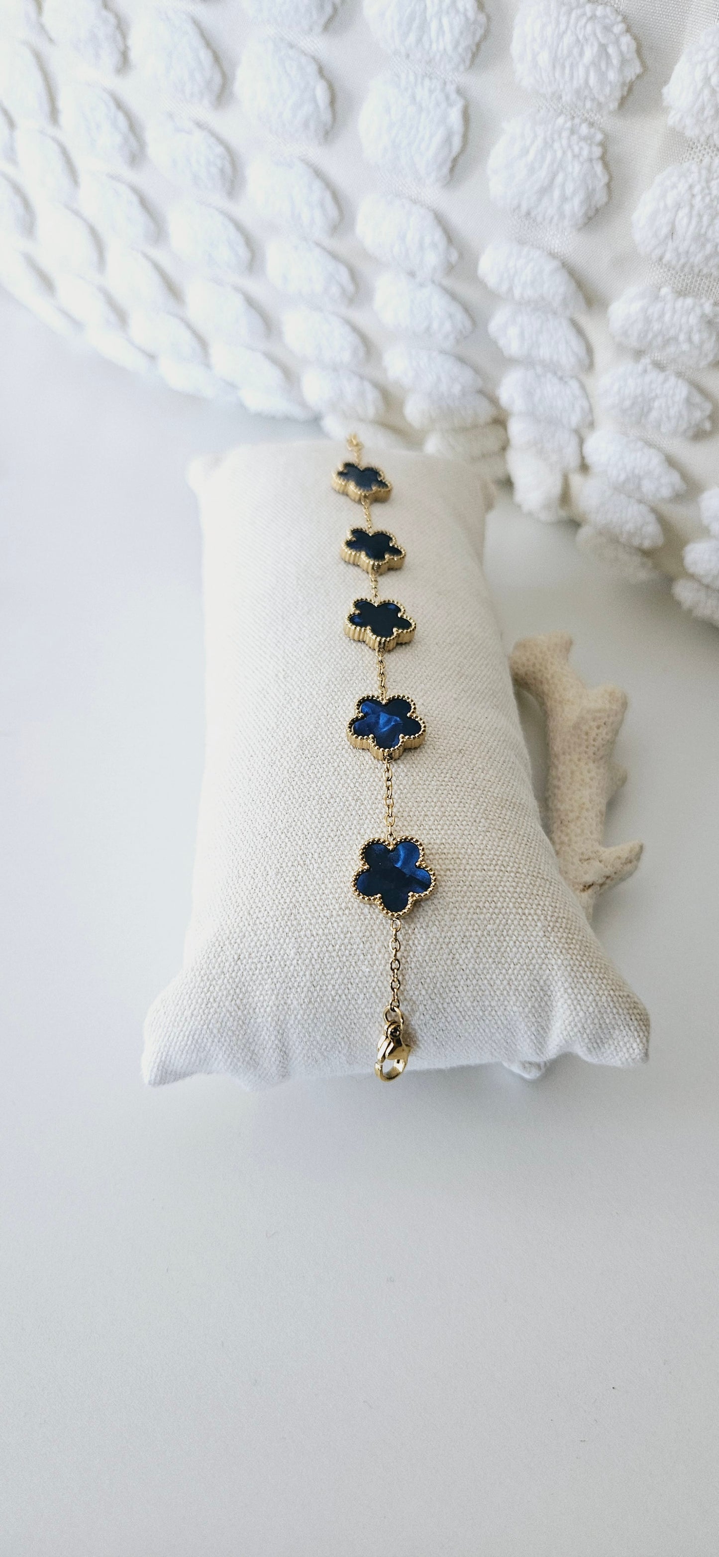 Bracelet Trèfle Élégance Florale