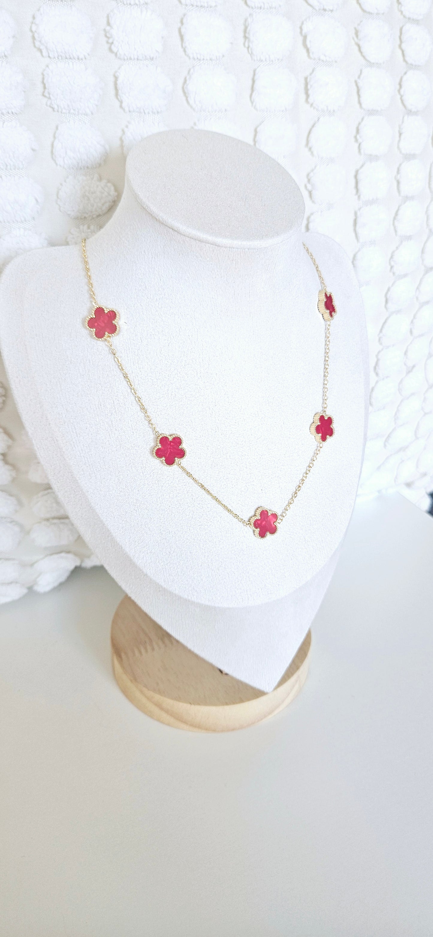 Collier Trèfle Élégance Florale