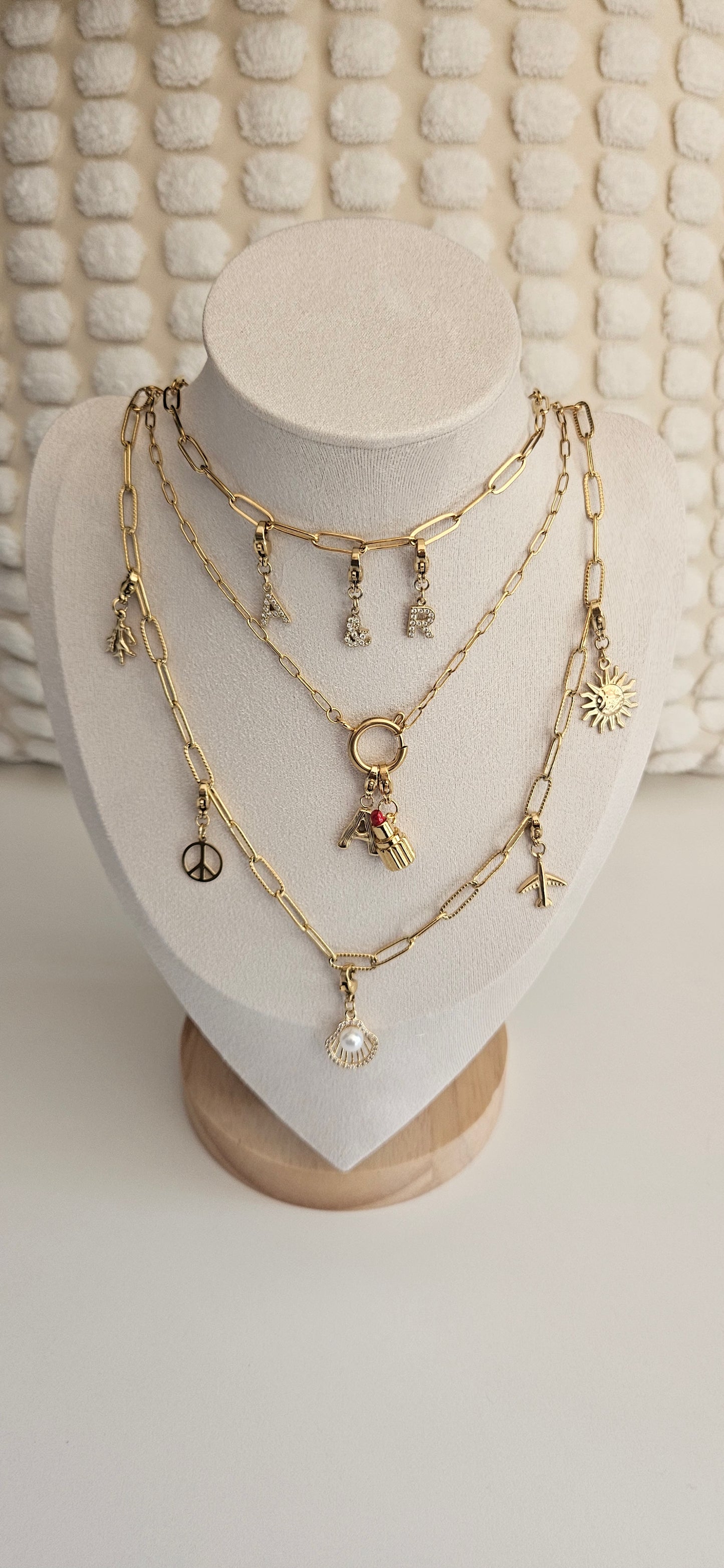 Collier maillon plat personnalisable