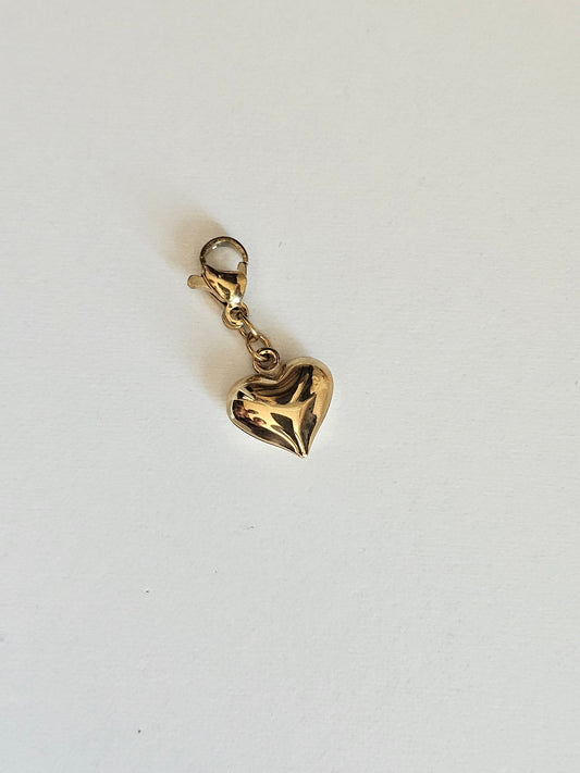 Charms coeur doré