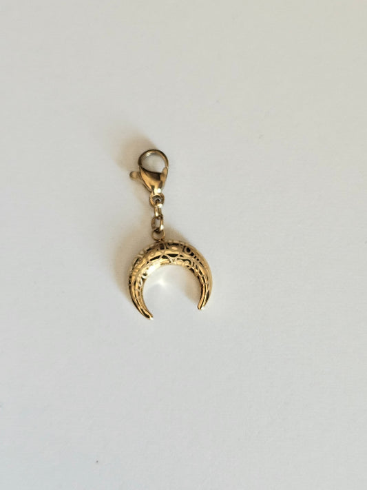Charms lune doré