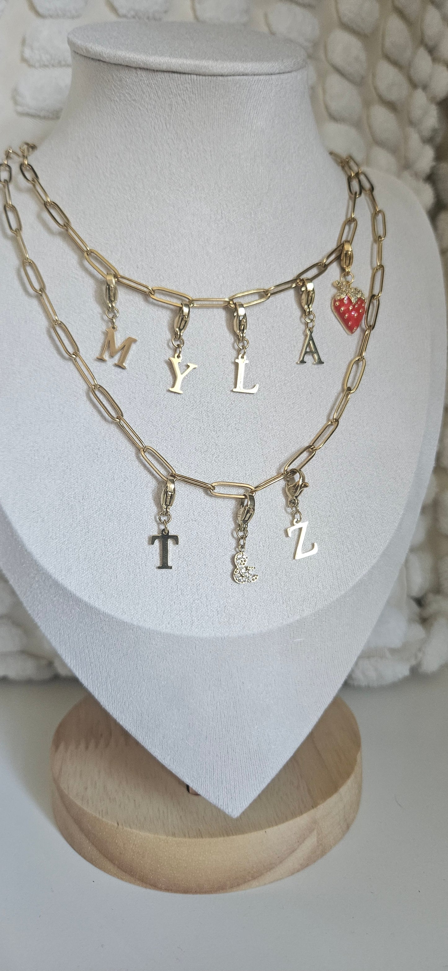 Collier maillon plat personnalisable