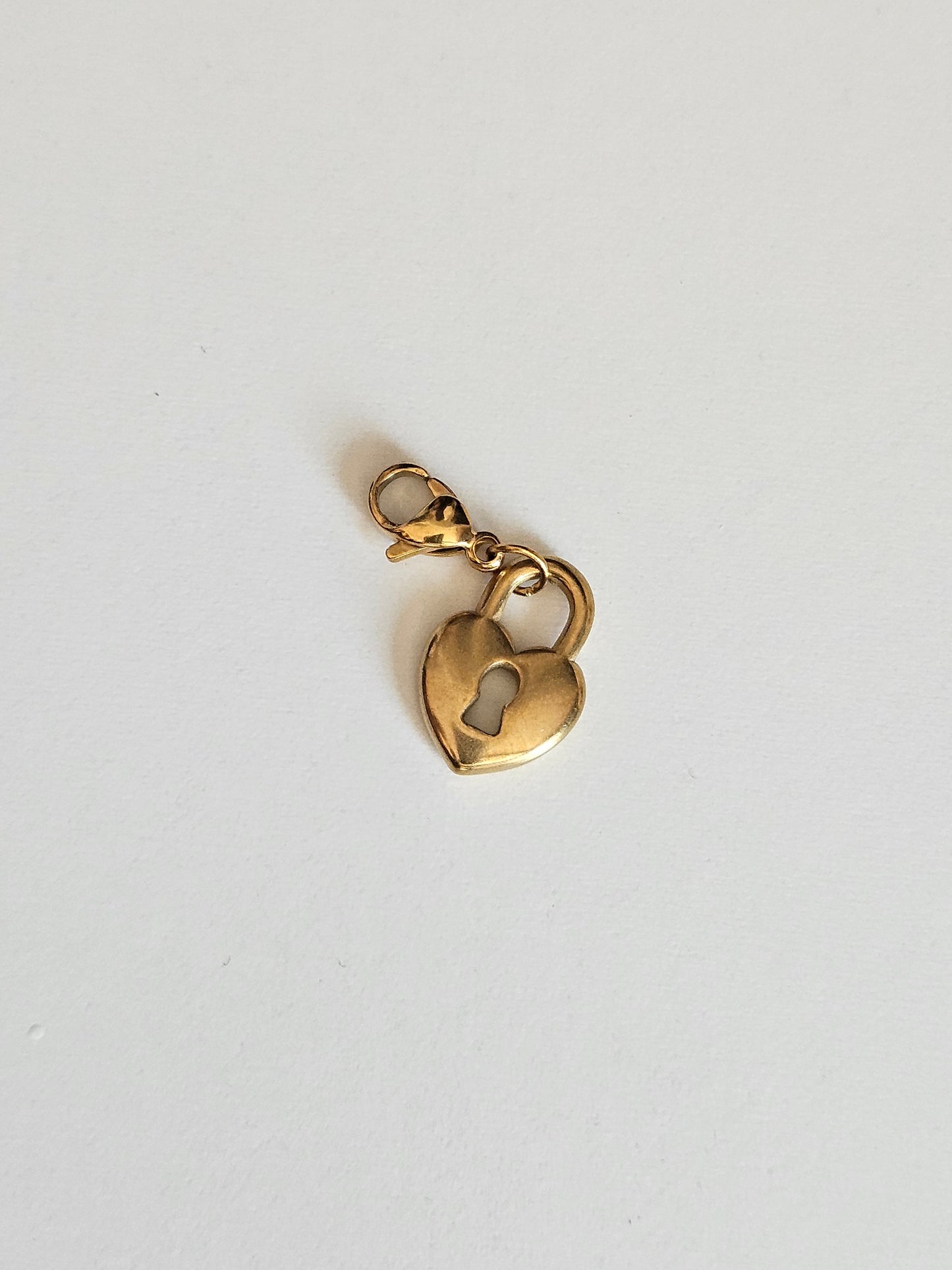 Charms cœur serrure